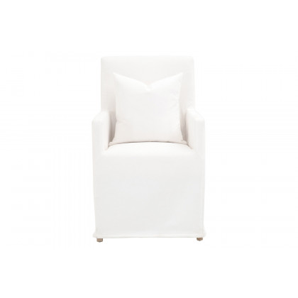 Essentials - Shelter Slipcover Arm Chair with Casters