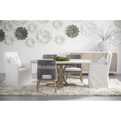 Essentials Shelter Slipcover Arm Chair - LiveSmart Peyton Pearl Natural Gray