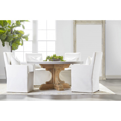 Essentials Shelter Slipcover Arm Chair - LiveSmart Peyton Pearl Natural Gray