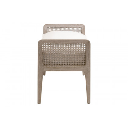 Essentials Leone Bench - LiveSmart Peyton Pearl Natural Gray