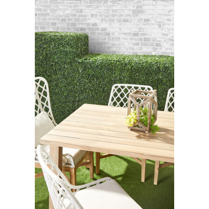 Essentials - Woven Lattis Outdoor Dining Chair in White Speckle