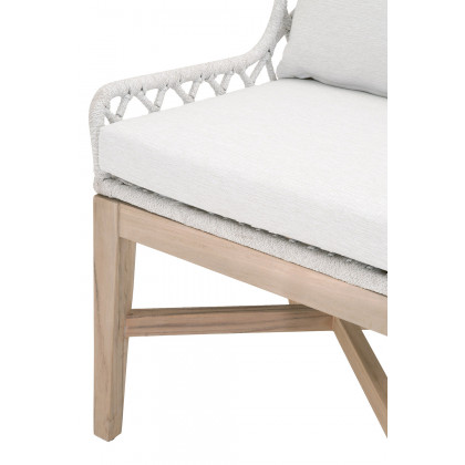Essentials - Woven Lattis Outdoor Wing Chair in White Speckle