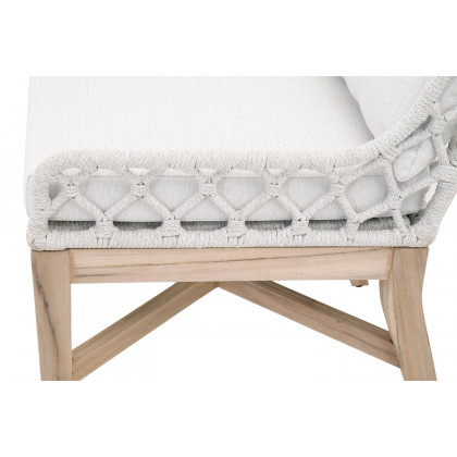 Essentials - Woven Lattis Outdoor Wing Chair in White Speckle