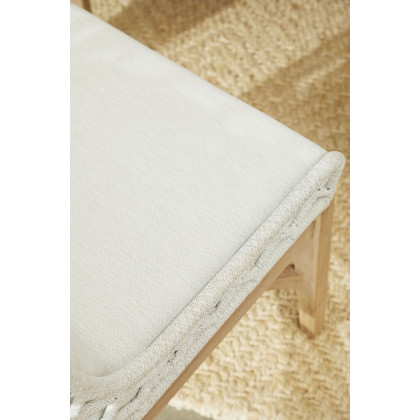 Essentials - Woven Lattis Outdoor Wing Chair in White Speckle