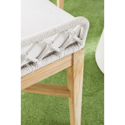 Essentials - Woven Lattis Outdoor Wing Chair in White Speckle