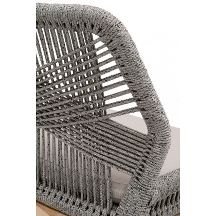Essentials Woven Loom Outdoor Counter Stool - Platinum Reinforced