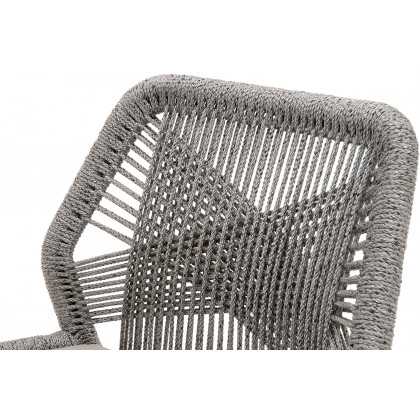 Essentials Woven Loom Outdoor Counter Stool - Platinum Reinforced