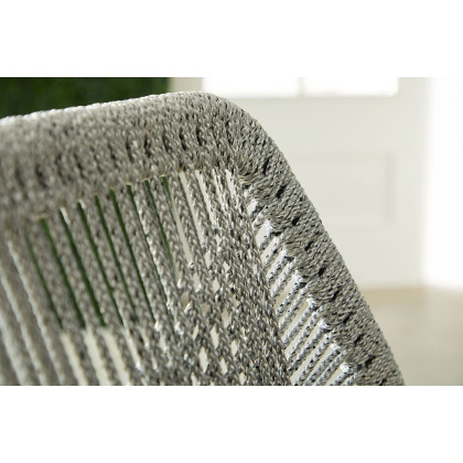 Essentials Woven Loom Outdoor Counter Stool - Platinum Reinforced