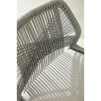 Essentials Woven Loom Outdoor Counter Stool - Platinum Reinforced