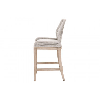 Essentials Woven Loom Counter Stool - Taupe