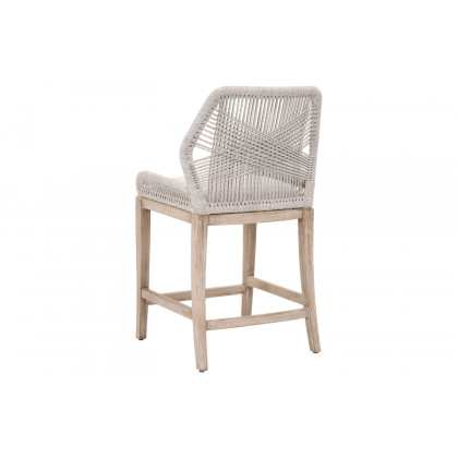 Essentials Woven Loom Counter Stool - Taupe