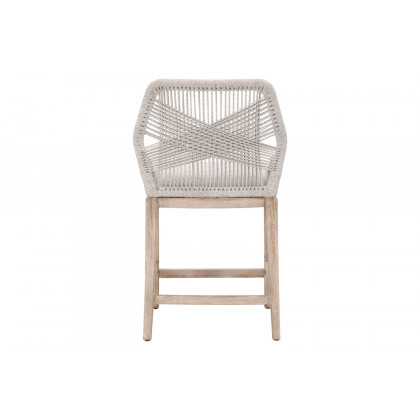 Essentials Woven Loom Counter Stool - Taupe