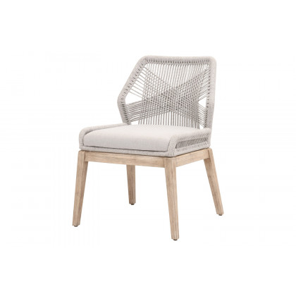 Essentials Woven Loom Dining Chair, Set of 2 - Taupe Fixed