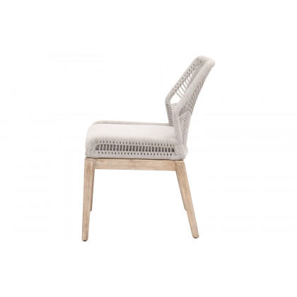 Essentials Woven Loom Dining Chair, Set of 2 - Taupe Fixed