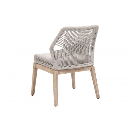 Essentials Woven Loom Dining Chair, Set of 2 - Taupe Fixed