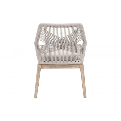 Essentials Woven Loom Dining Chair, Set of 2 - Taupe Fixed