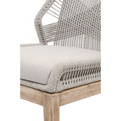 Essentials Woven Loom Dining Chair, Set of 2 - Taupe Fixed