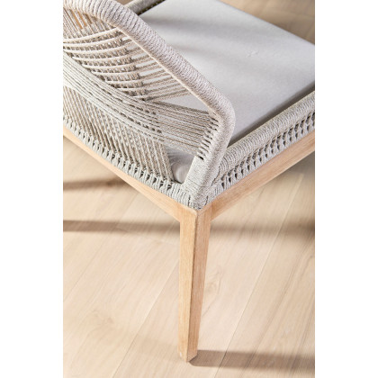 Essentials Woven Loom Dining Chair, Set of 2 - Taupe Fixed