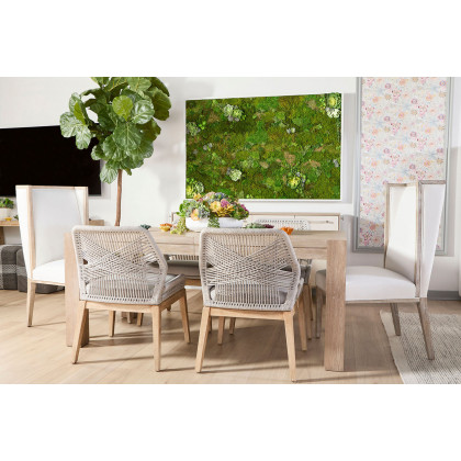 Essentials Woven Loom Dining Chair, Set of 2 - Taupe Fixed