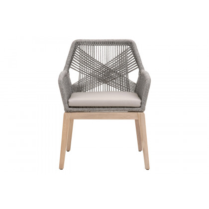 Essentials - Woven Loom Outdoor Arm Chair, Set of 2