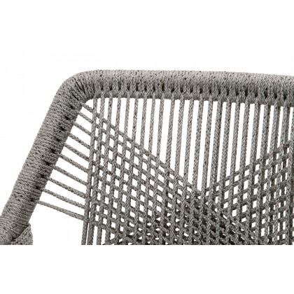 Essentials Woven Loom Outdoor Arm Chair, Set of 2 - Platinum Gray Teak