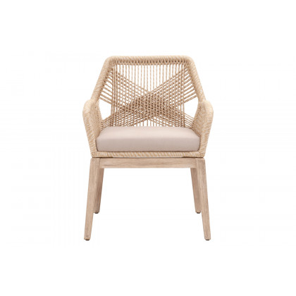 Essentials - Woven Loom Outdoor Arm Chair, Set of 2