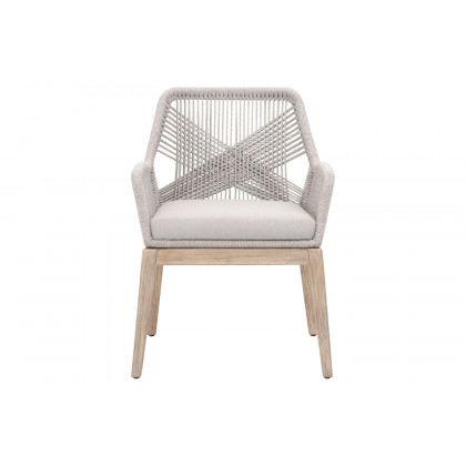 Essentials - Woven Loom Outdoor Arm Chair, Set of 2