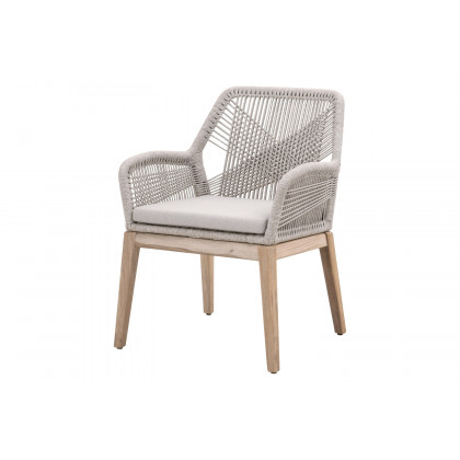 Essentials - Woven Loom Outdoor Arm Chair, Set of 2
