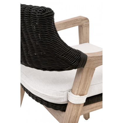 Essentials Woven Lucia Arm Chair - Black Rattan