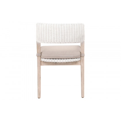 Essentials Woven Lucia Arm Chair - White Rattan