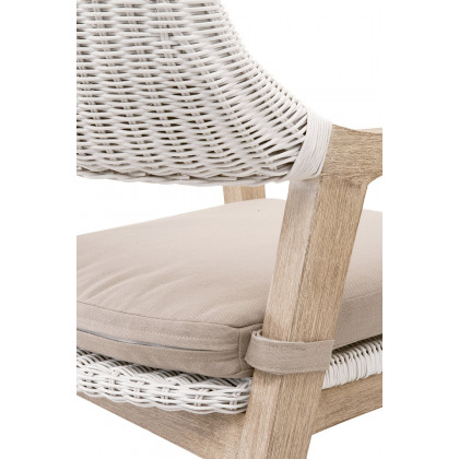 Essentials Woven Lucia Arm Chair - White Rattan