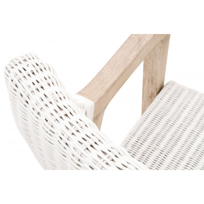 Essentials Woven Lucia Arm Chair - White Rattan