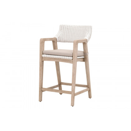 Essentials Woven Lucia Counter Stool - White Rattan