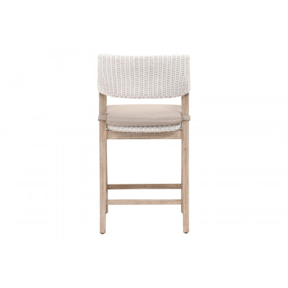Essentials Woven Lucia Counter Stool - White Rattan