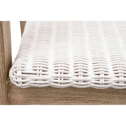 Essentials Woven Lucia Counter Stool - White Rattan