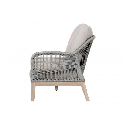 Essentials Woven Loom Outdoor 79" Sofa - Platinum