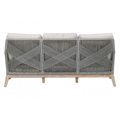 Essentials Woven Loom Outdoor 79" Sofa - Platinum