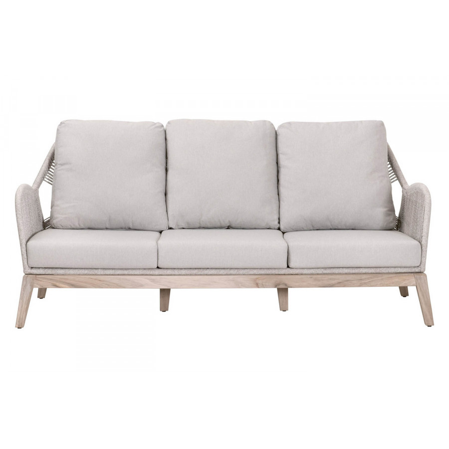 Essentials Woven Loom Outdoor 79" Sofa - Taupe