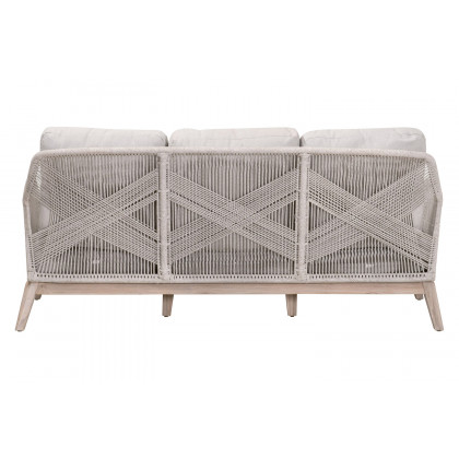 Essentials Woven Loom Outdoor 79" Sofa - Taupe