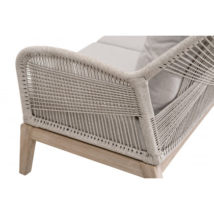 Essentials Woven Loom Outdoor 79" Sofa - Taupe