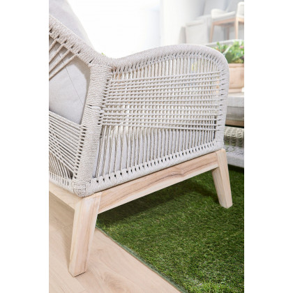 Essentials Woven Loom Outdoor 79" Sofa - Taupe