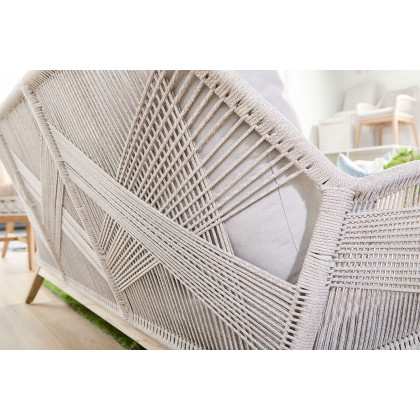 Essentials Woven Loom Outdoor 79" Sofa - Taupe