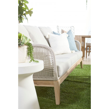 Essentials Woven Loom Outdoor 79" Sofa - Taupe