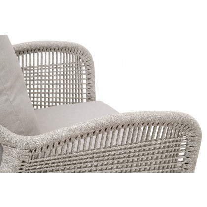 Essentials Woven Loom Outdoor Club Chair - Taupe