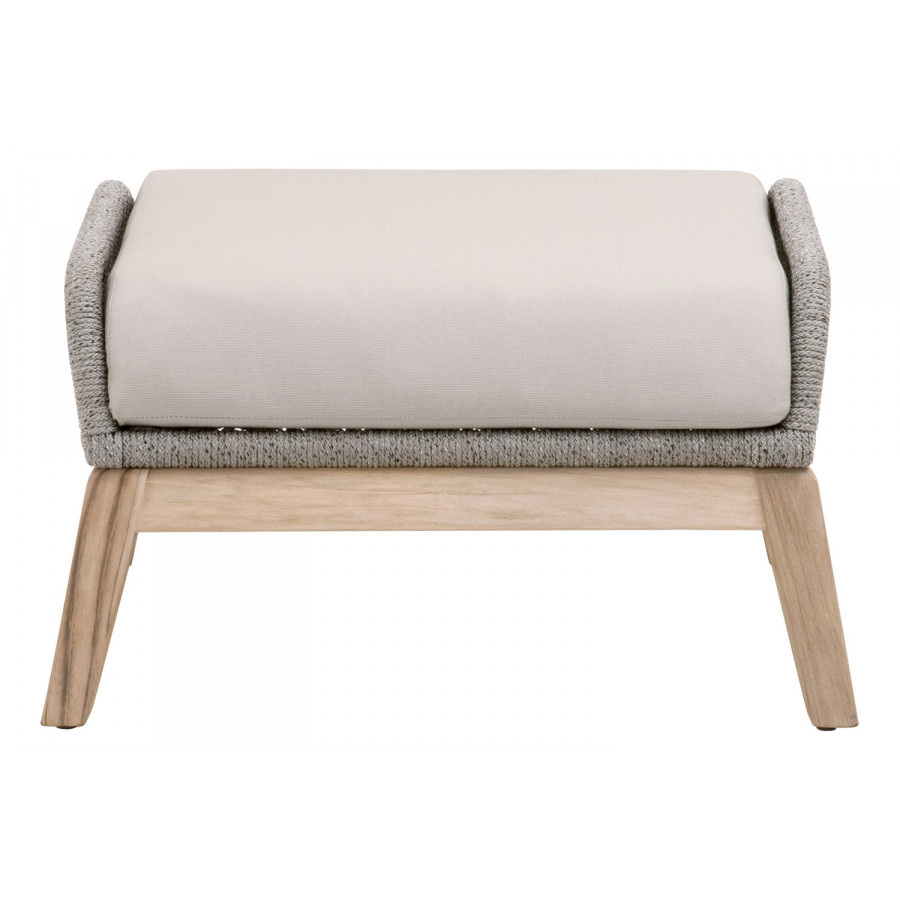 Essentials - Woven Loom Outdoor Footstool