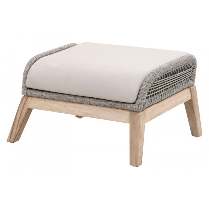 Essentials - Woven Loom Outdoor Footstool