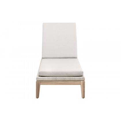 Essentials - Woven Loom Outdoor Chaise Lounge in Taupe