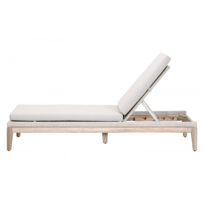 Essentials - Woven Loom Outdoor Chaise Lounge in Taupe