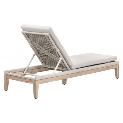 Essentials - Woven Loom Outdoor Chaise Lounge in Taupe