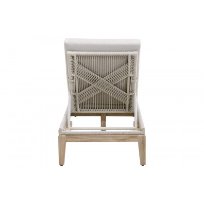 Essentials - Woven Loom Outdoor Chaise Lounge in Taupe